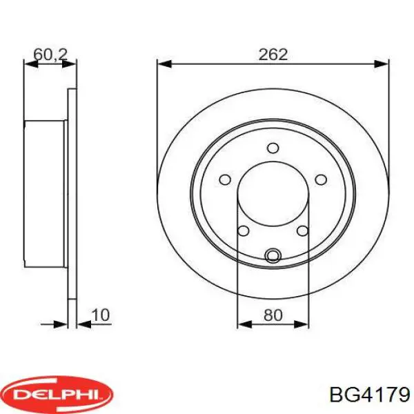 Задні дискові гальма Delphi BG4179 ціна, від 33.36 USD