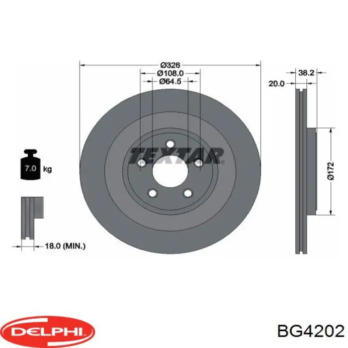 BG4202 Delphi Дискові гальма