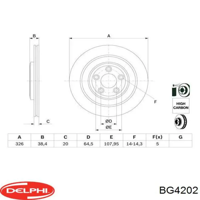 Задні дискові гальма Delphi BG4202 ціна, від 62.56 USD