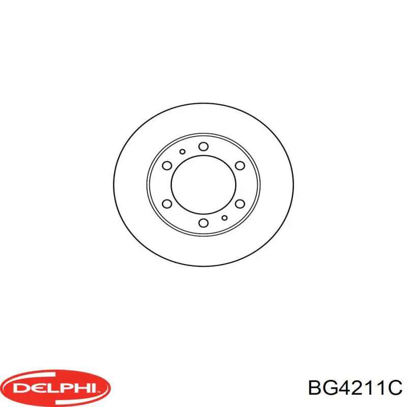 Диск гальмівний передній BG4211C Delphi