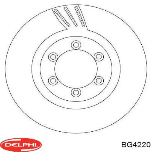 Диск гальмівний задній Delphi BG4220
