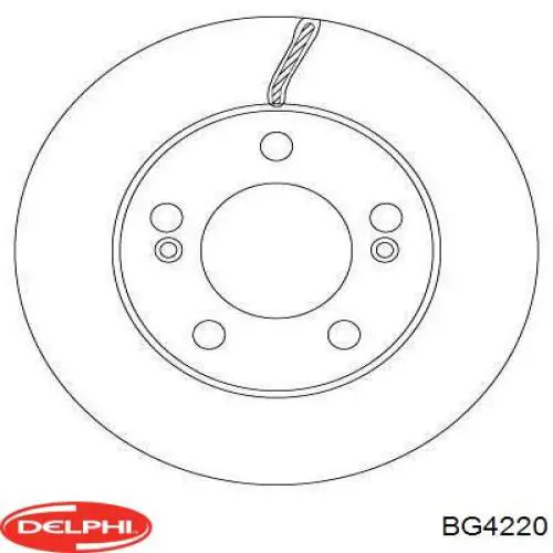 Купити BG4220 Delphi Диск заднього гальма