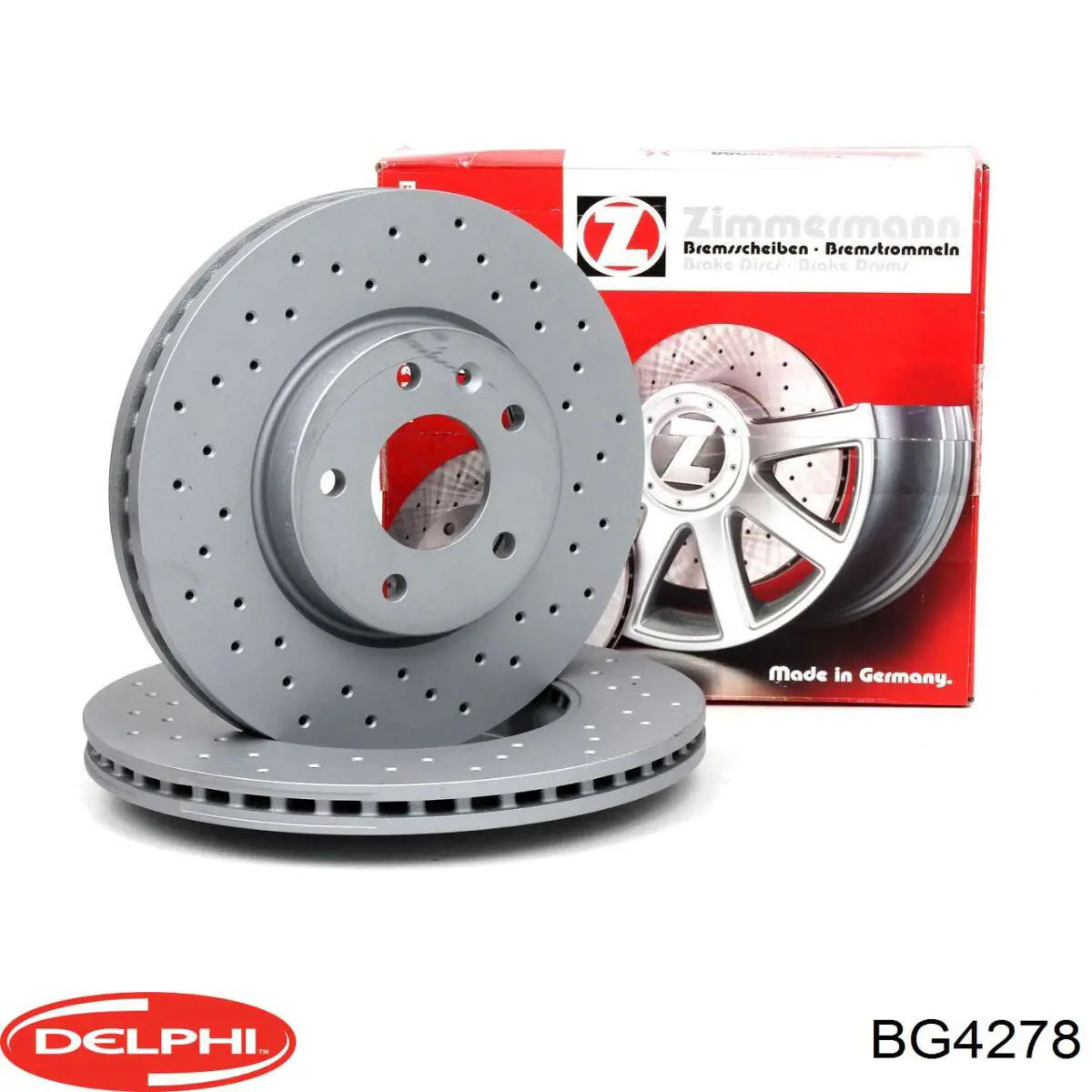 Диск гальмівний передній Delphi BG4278