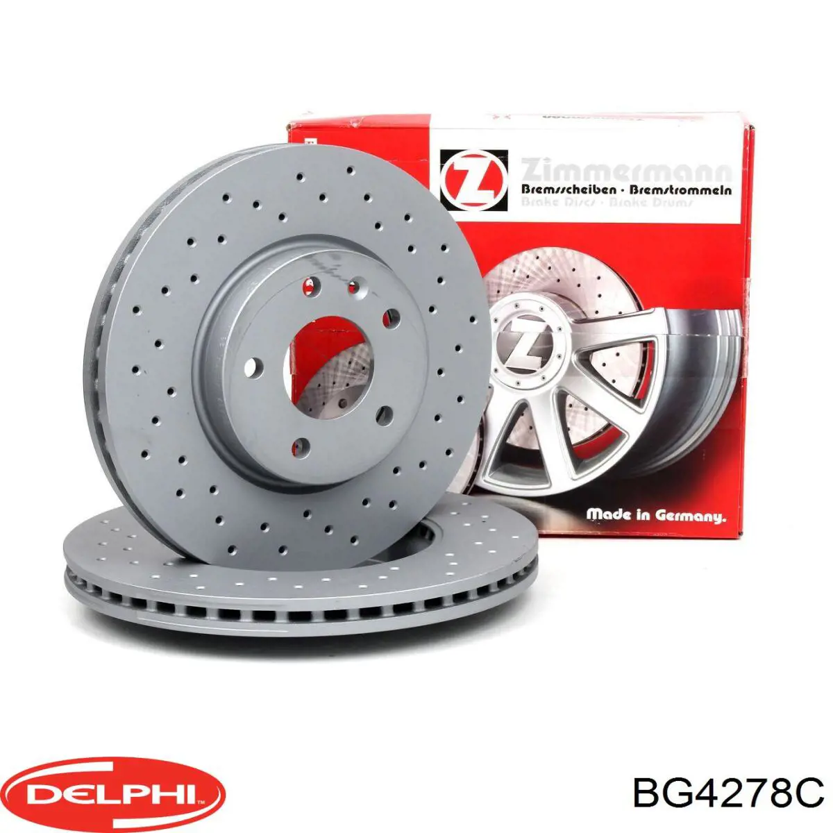 Диск переднього гальма Delphi BG4278C ціна, від 120.85 USD