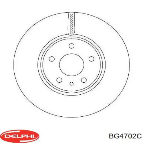 BG4702C Delphi Гальмо дискове переднє