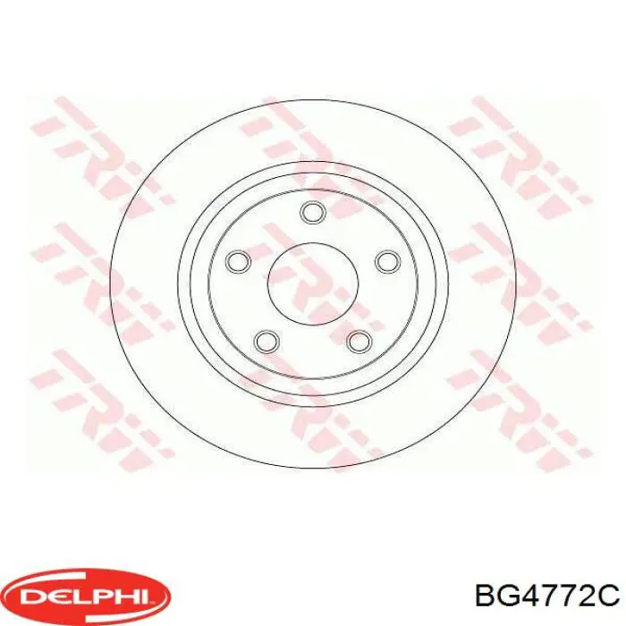 Купити BG4772C Delphi Диск заднього гальма