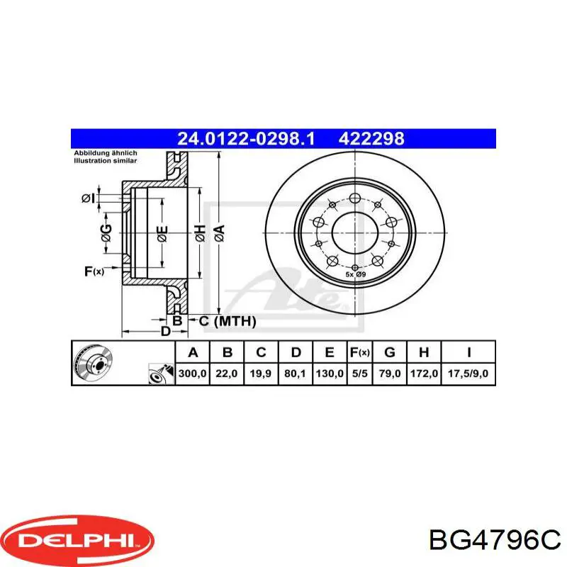 Задні дискові гальма Delphi BG4796C ціна, від 56.94 USD