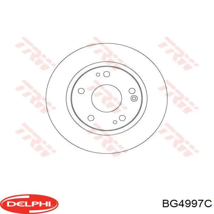 Купити BG4997C Delphi Диск заднього гальма