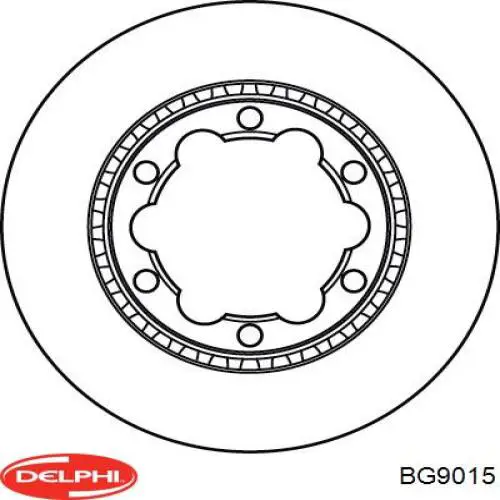 Купити BG9015 Delphi Диск заднього гальма