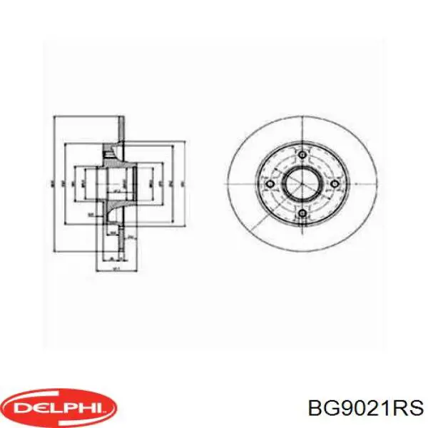 Задні дискові гальма Delphi BG9021RS ціна, від 36.89 USD