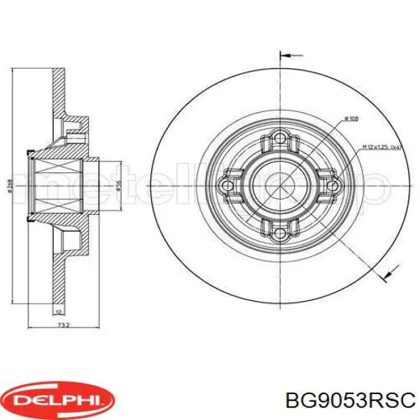 BG9053RSC Delphi Дискові гальма