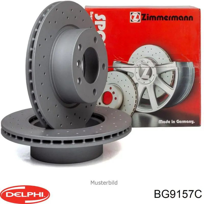 Диск гальмівний передній Delphi BG9157C