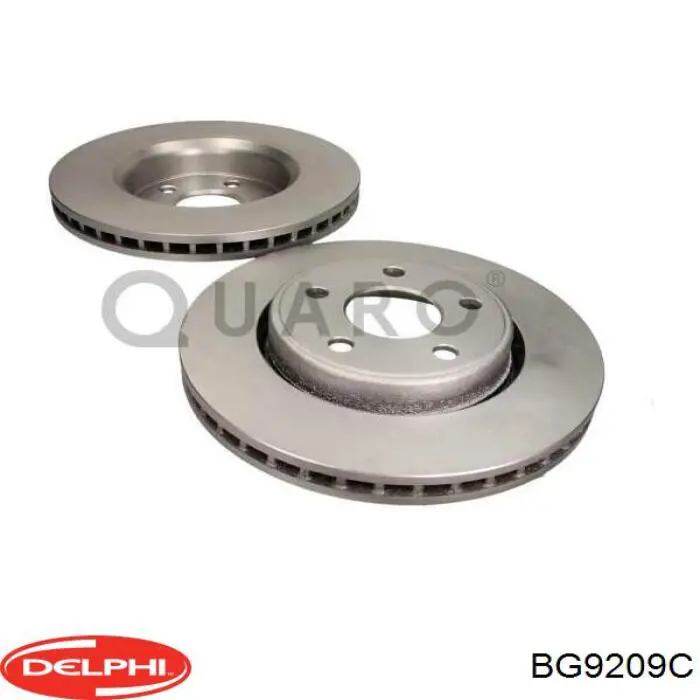 Диск переднього гальма Delphi BG9209C ціна, від 80.94 USD