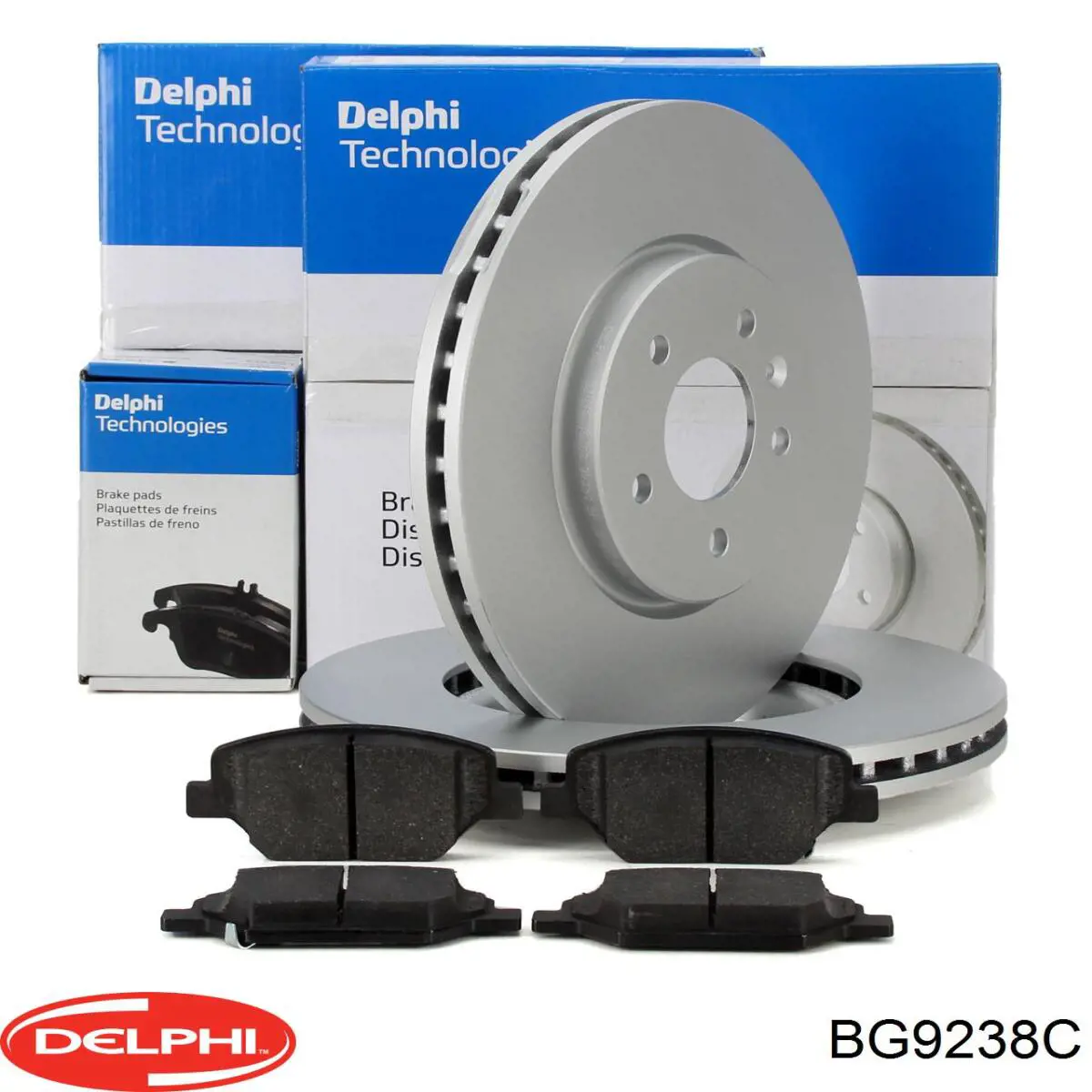 Диск переднього гальма Delphi BG9238C ціна, від 67.67 USD