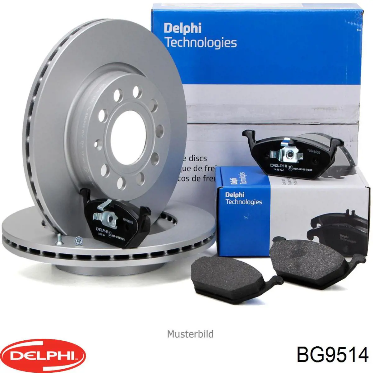 Диск переднього гальма Delphi BG9514 ціна, від 53.08 USD