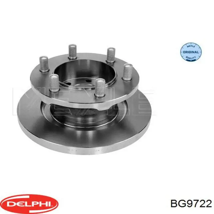 Диск переднього гальма Delphi BG9722 ціна, від 81.91 USD