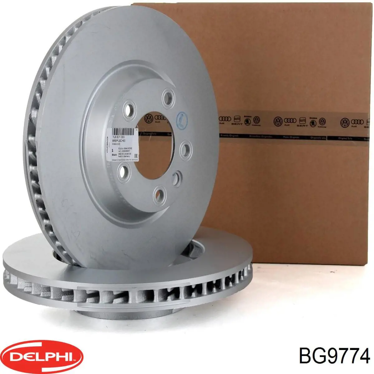 Диск переднього гальма Delphi BG9774 ціна, від 104.96 USD