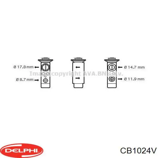 Клапан TRV, кондиціонера BMW 64106906268