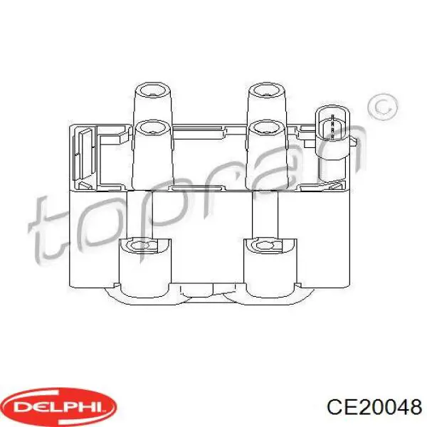 Котушка запалювання CE20048 Delphi