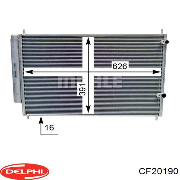 Конденсатор кондиціонера Delphi CF20190 ціна, від 63.42 USD