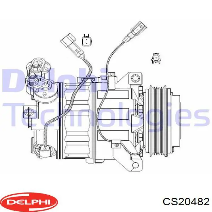 Компресор кондиціонера CS20482 Delphi