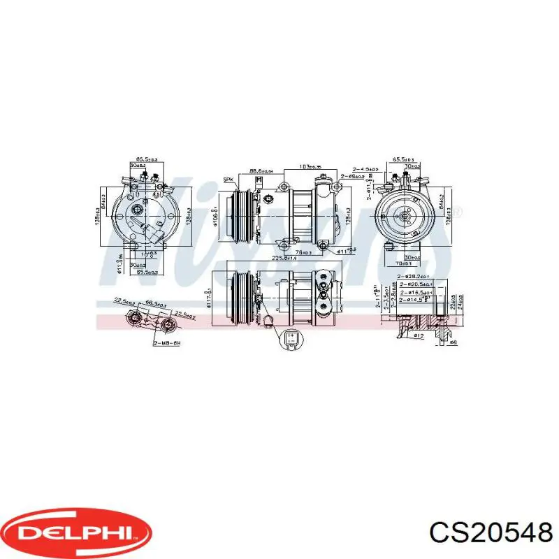 Купити CS20548 Delphi Компресор кліматичної установки