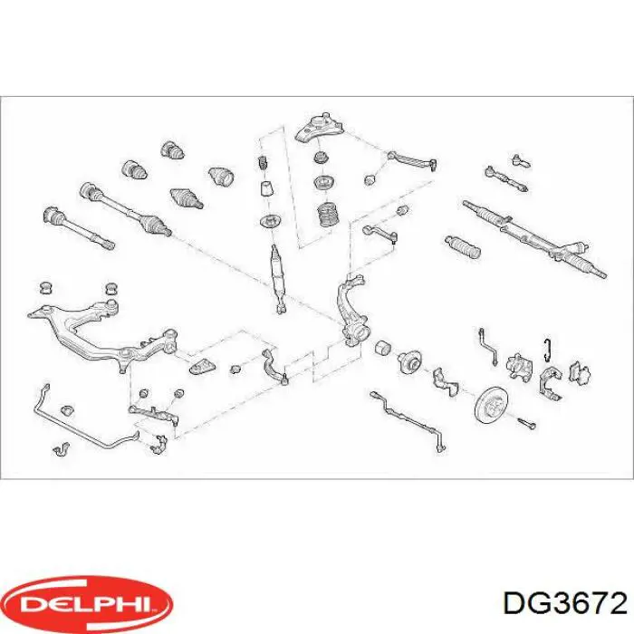 DG3672 Delphi Стійка передня