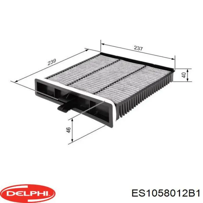 Купити ES1058012B1 Delphi Лямбда-зонд, датчик кисню до каталізатора, лівий