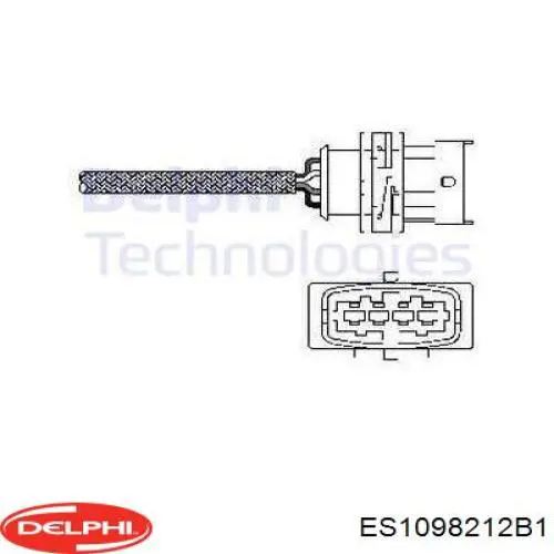Лямбдазонд, датчик кисню до каталізатора ES1098212B1 Delphi