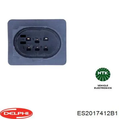 Лямбда зонд до каталізатора, правий Delphi ES2017412B1 ціна, від 52.00 USD