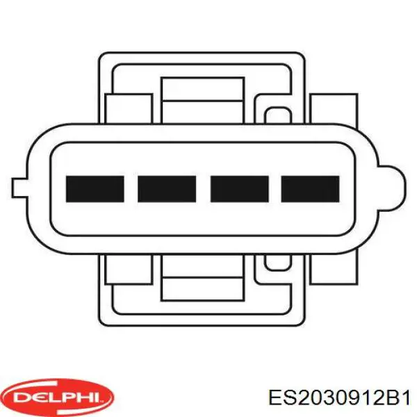 Лямбдазонд, датчик кисню до каталізатора Delphi ES2030912B1 ціна, від 44.91 USD