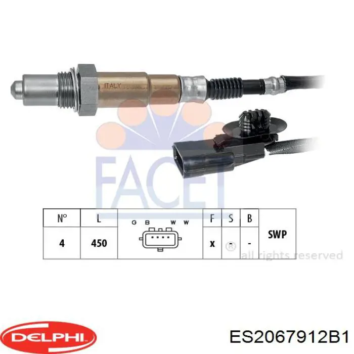 Купити ES2067912B1 Delphi Лямбдазонд, датчик кисню до каталізатора