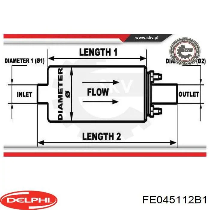 Купити FE045112B1 Delphi Елемент-турбінка паливного насосу