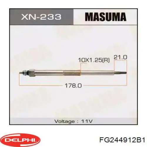 Купити FG244912B1 Delphi Насос занурювальний в баці