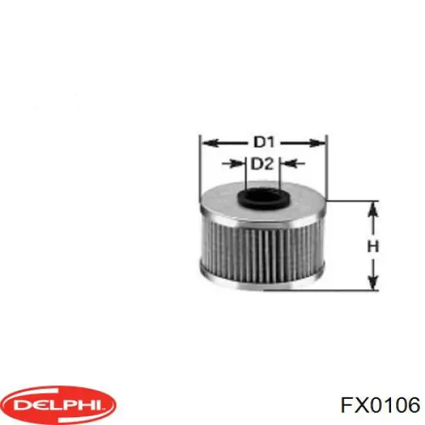 FX0106 Delphi фільтр масляний