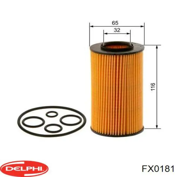 FX0181 Delphi Фільтр масла