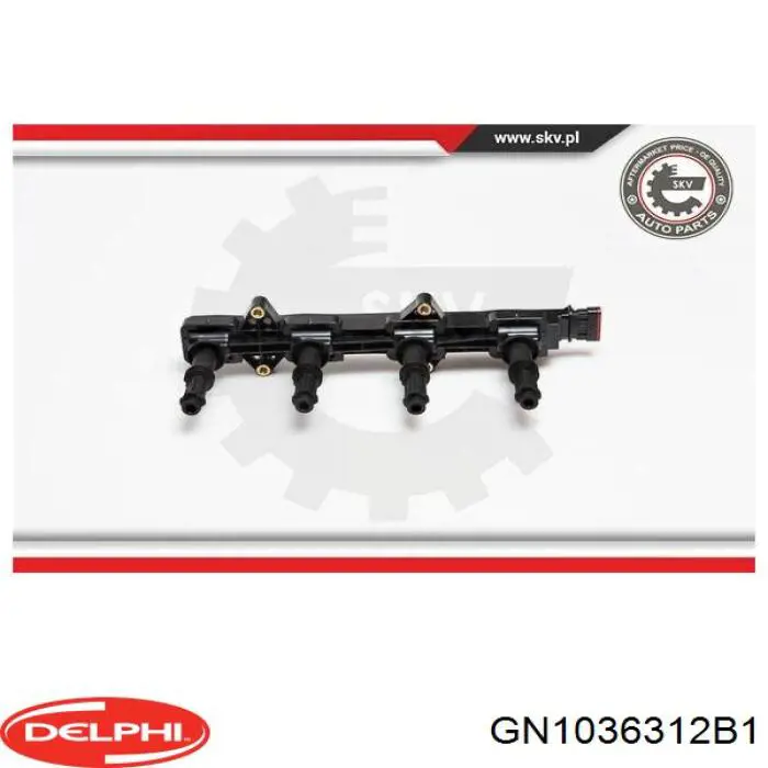 Купити GN1036312B1 Delphi Котушка запалювання