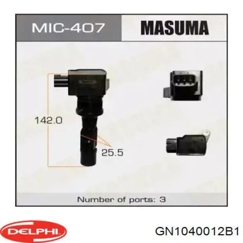 Котушка запалювання LFB618100C9U Mazda