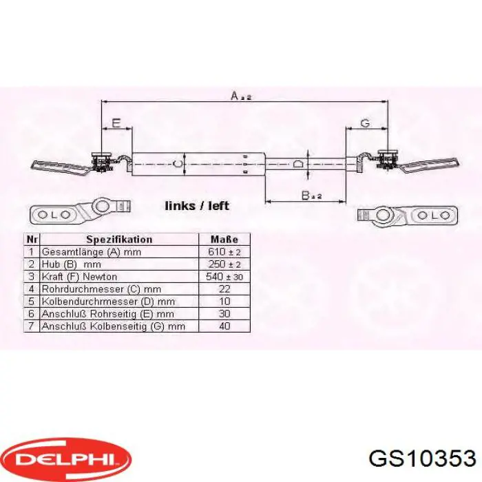 Купити GE4T63620C Sensen Амортизатор двері багажника