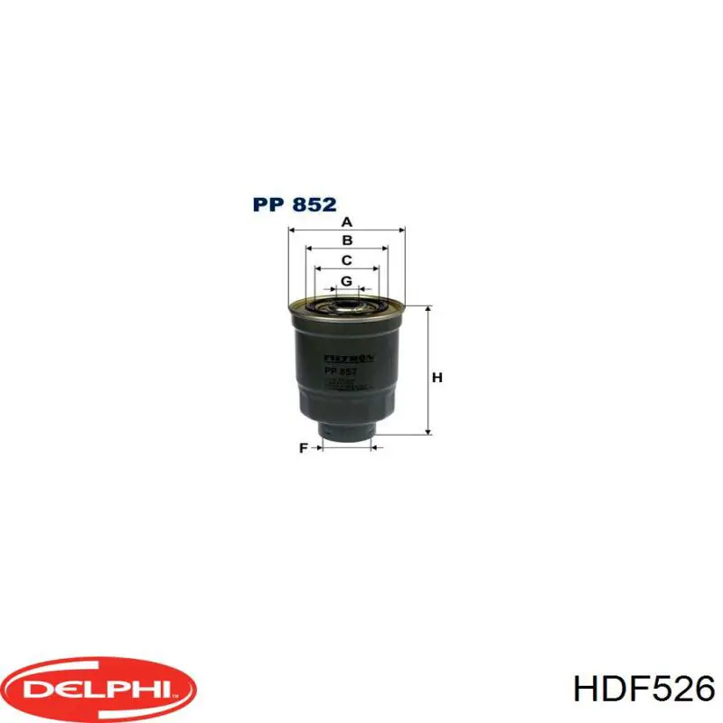 HDF526 Delphi фільтр паливний