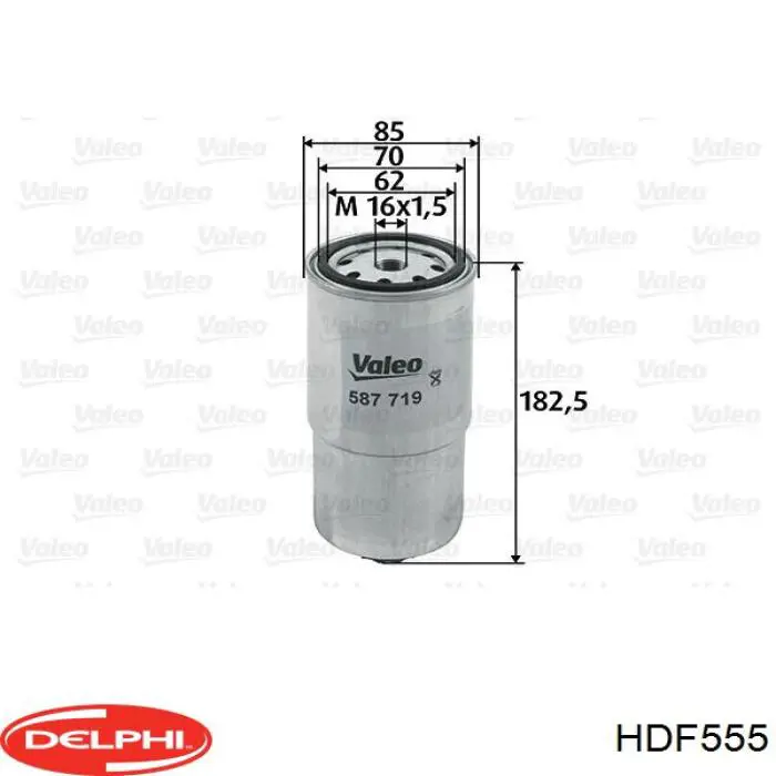 Купити HDF555 Delphi Фільтр-відстійник палива грубої очистки