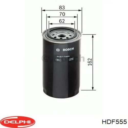 HDF555 Delphi Фільтр палива