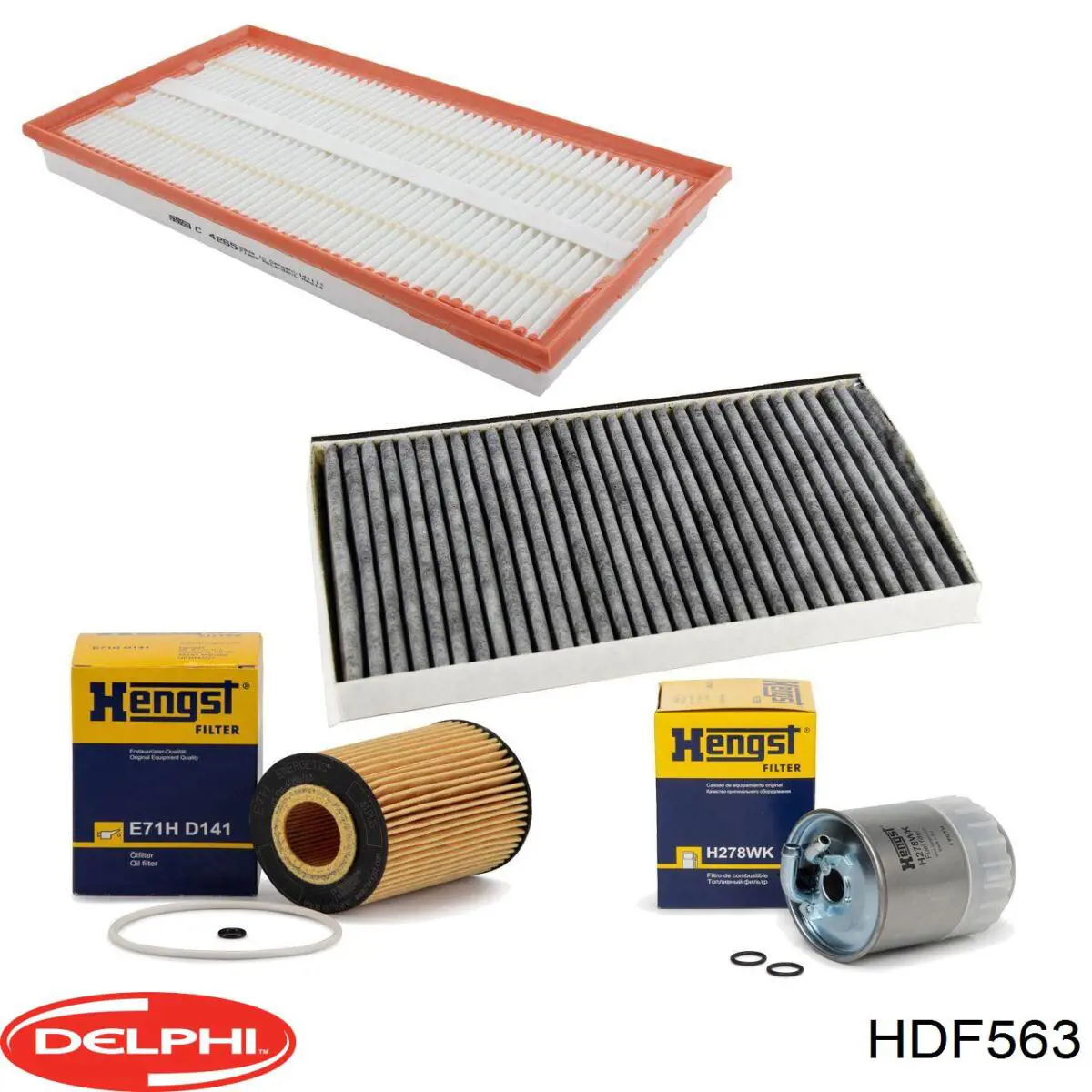 Фільтр тонкого очищення палива Delphi HDF563 ціна, від 20.81 USD