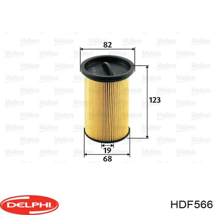HDF566 Delphi фільтр паливний