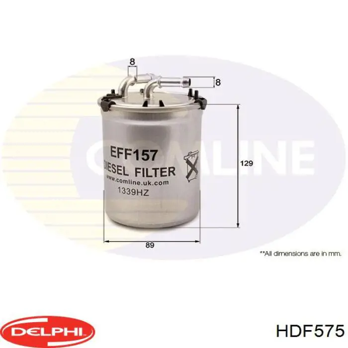 HDF575 Delphi фільтр паливний
