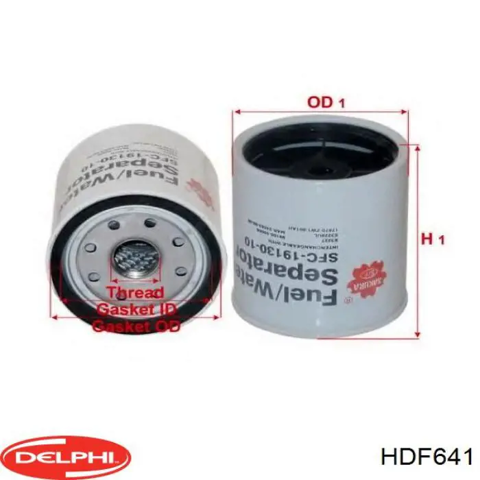 Купити HDF641 Delphi Фільтр-відстійник палива грубої очистки