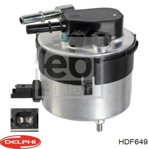 Паливний фільтр HDF649 Delphi