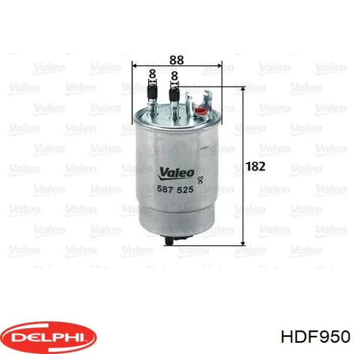 Купити HDF950 Delphi Фільтр-відстійник палива грубої очистки