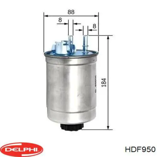 HDF950 Delphi фільтр паливний