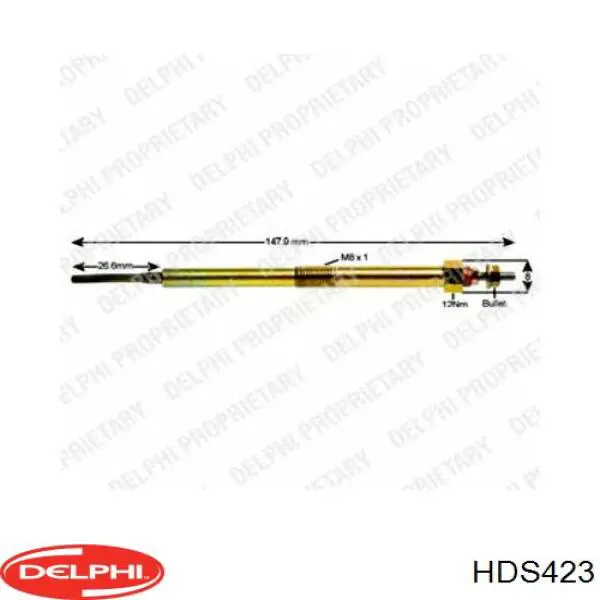 Купити HDS423 Delphi Свічка накалу